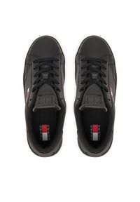 Tommy Jeans Sneakersy Platform Logo Sneaker EN0EN02961 Czarny. Kolor: czarny. Materiał: skóra. Obcas: na platformie #5