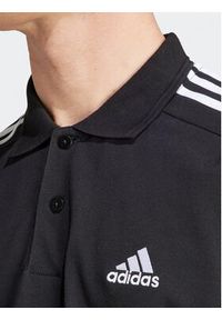 Adidas - adidas Polo Essentials Piqué Embroidered Small Logo 3-Stripes Polo Shirt IC9310 Czarny Regular Fit. Typ kołnierza: polo. Kolor: czarny. Materiał: bawełna