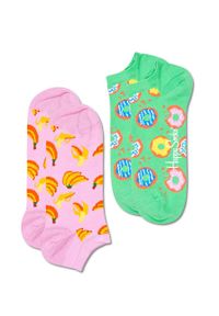 Happy-Socks - Happy Socks - Skarpetki Snack Low (2-PACK). Kolor: wielokolorowy. Materiał: bawełna, materiał, poliamid, elastan #1