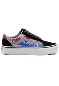 Vans Old Skool Wmns After Dark Czarny z niebieskim i fuksją 36. Kolor: czarny, różowy, niebieski, wielokolorowy. Model: Vans Old Skool #1
