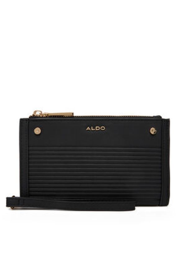 Aldo Duży Portfel Damski Babaeteriel 14076765 Czarny. Kolor: czarny. Materiał: skóra