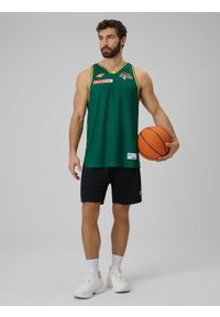 4f - 4F Koszulka meczowa replika wyjazdowa z sezonu 2025/26 męska 4F x Zastal Zielona Góra - zielona S. Kolor: zielony. Materiał: materiał. Wzór: nadruk. Sport: fitness #2