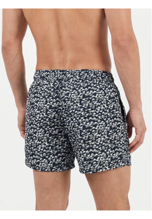 Emporio Armani Szorty kąpielowe EM000583 AF20440 FB356 Granatowy. Kolor: niebieski. Materiał: syntetyk