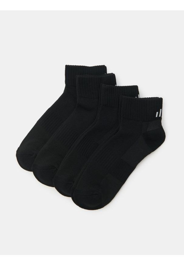 Sinsay - Skarpetki 4 pack - czarny. Kolor: czarny