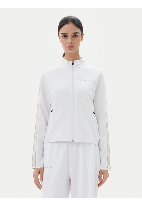 EA7 Emporio Armani Bluza 7W000275 AF12501 U0002 Biały Regular Fit. Kolor: biały. Materiał: syntetyk