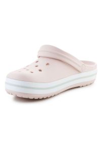 Klapki Crocs Crocband 11016-6UR różowe. Okazja: na co dzień. Kolor: różowy. Materiał: materiał. Styl: casual, klasyczny #3