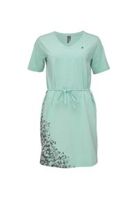 ZSPORT - Elegancka letnia sukienka Loap Aurora dla kobiet. Okazja: do pracy. Kolor: zielony. Sezon: lato. Typ sukienki: sportowe. Styl: elegancki