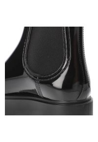 Big-Star - Czarne Kalosze Big Star Damskie Stylowe Obuwie. Kolor: czarny. Materiał: skóra ekologiczna, materiał, lakier. Szerokość cholewki: normalna. Styl: elegancki #7