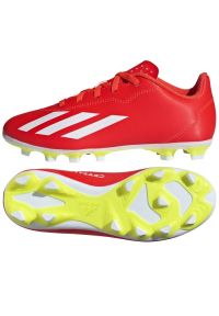 Adidas - Buty piłkarskie adidas X Crazyfast Club FxG IF0720 czerwone. Zapięcie: sznurówki. Kolor: czerwony. Materiał: syntetyk, guma. Sport: piłka nożna
