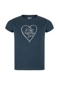 Dziewczęcy bawełniany t-shirt Kilpi ALBION-JG. Kolor: niebieski. Materiał: bawełna
