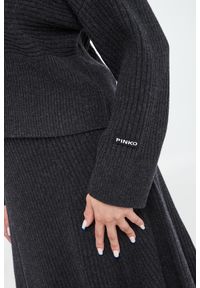 Pinko - Sweter damski z wełną Aphrodite PINKO. Materiał: wełna