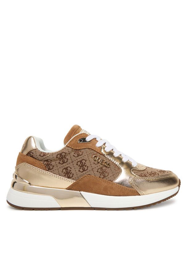 Guess Sneakersy FLJM19 FAL12 Złoty. Kolor: złoty. Materiał: skóra