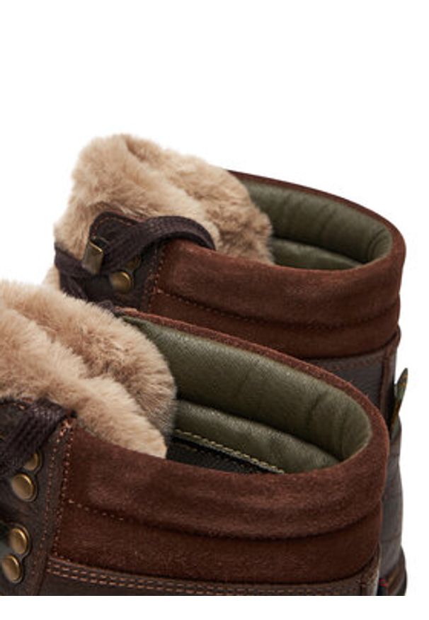 Barbour Trapery Bambburgh LFO0770BR96 Brązowy. Kolor: brązowy. Materiał: skóra