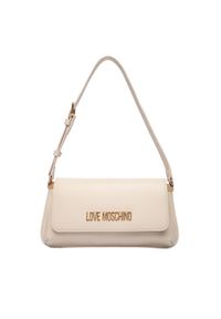 Love Moschino - LOVE MOSCHINO Torebka JC4058PP0NLO0110 Écru. Materiał: skórzane