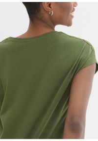 bonprix - T-shirt. Kolor: zielony. Wzór: nadruk. Styl: elegancki #2
