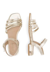 Badura Sandały E22-21451IBT Złoty. Kolor: złoty. Materiał: skóra #6
