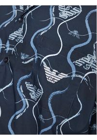 Emporio Armani Underwear Koszula 211846 3R466 18736 Granatowy Relaxed Fit. Kolor: niebieski. Materiał: bawełna