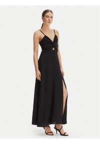 Morgan Sukienka letnia 251-RCOCO.F Czarny Regular Fit. Kolor: czarny. Materiał: syntetyk. Sezon: lato #1