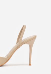 Renee - Ciemnobeżowe Sandały na Szpilce z Przezroczystymi Elementami Xilxaris. Okazja: na imprezę. Kolor: beżowy. Sezon: lato. Obcas: na szpilce. Styl: klasyczny, elegancki #5