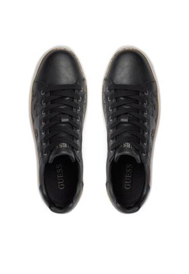 Guess Sneakersy FL8BNY FAL12 Czarny. Kolor: czarny. Materiał: skóra