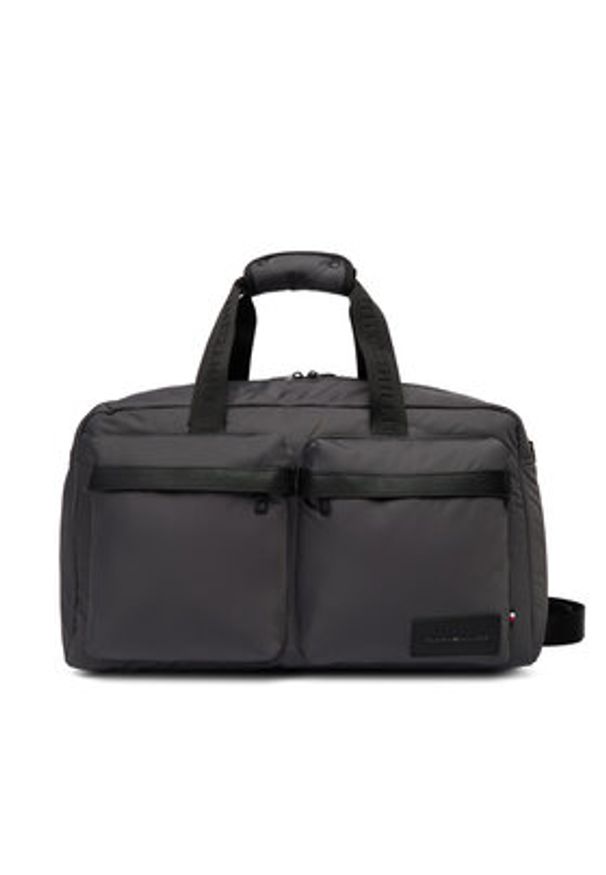 TOMMY HILFIGER - Tommy Hilfiger Torba weekendowa Th Repreve Duffle AM0AM14008 Szary. Kolor: szary. Materiał: materiał