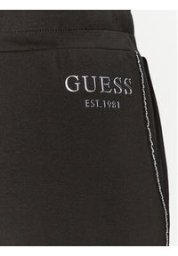 Guess Spodnie dresowe W3YB18 KB932 Czarny Regular Fit. Kolor: czarny. Materiał: bawełna, syntetyk #4