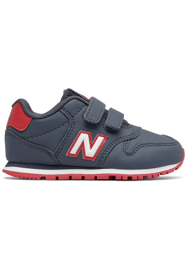 Buty New Balance IV500NRT – granatowe. Okazja: na co dzień. Zapięcie: rzepy. Kolor: niebieski. Materiał: syntetyk, zamsz, materiał. Szerokość cholewki: normalna