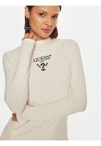 Guess Sukienka codzienna Colette Jersey V4BK04 KCDH1 Biały Regular Fit. Okazja: na co dzień. Kolor: biały. Materiał: bawełna. Typ sukienki: proste. Styl: casual #2