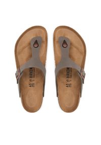 Birkenstock Japonki Gizeh 0043391 Szary. Kolor: szary. Materiał: skóra