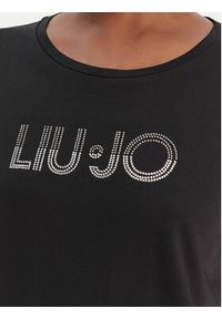 Liu Jo Sport T-Shirt TA6056 JS923 Czarny Regular Fit. Kolor: czarny. Materiał: bawełna. Styl: sportowy #5