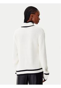 Karl Lagerfeld - KARL LAGERFELD Golf A4W18051 Biały Regular Fit. Typ kołnierza: golf. Kolor: biały. Materiał: wełna, syntetyk #3