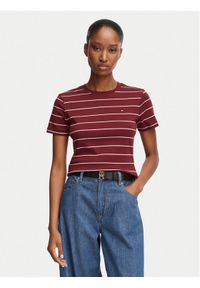 TOMMY HILFIGER - Tommy Hilfiger T-Shirt New Cody WW0WW40587 Czerwony Slim Fit. Kolor: czerwony. Materiał: bawełna #1
