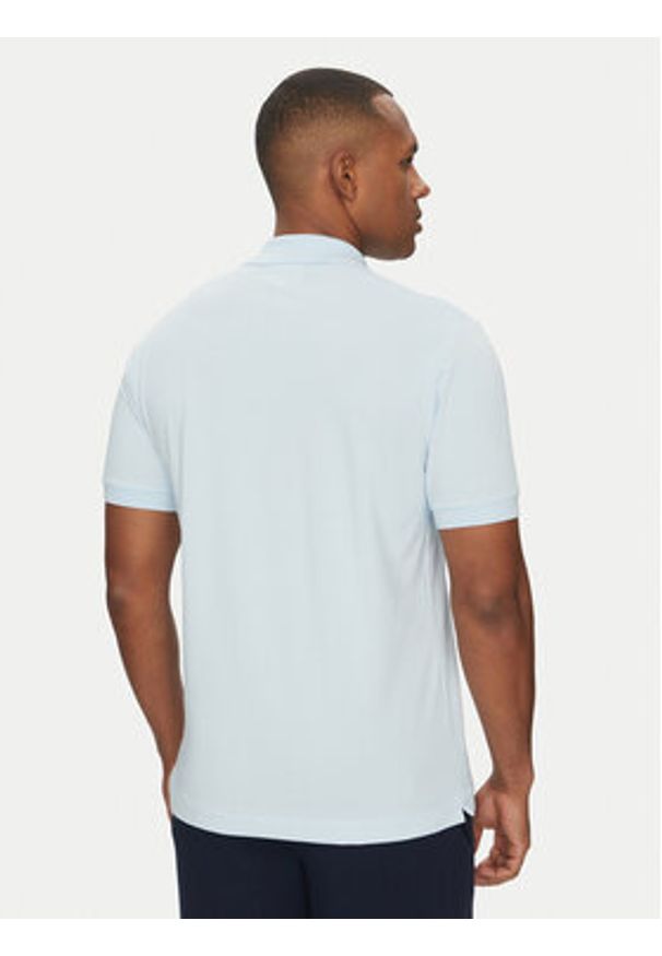 Lacoste Polo PH9851 Błękitny Classic Fit. Typ kołnierza: polo. Kolor: niebieski. Materiał: syntetyk, bawełna