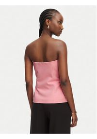 Morgan Bluzka 261-CMAKI.F Różowy jasny Slim Fit. Kolor: różowy. Materiał: syntetyk #4