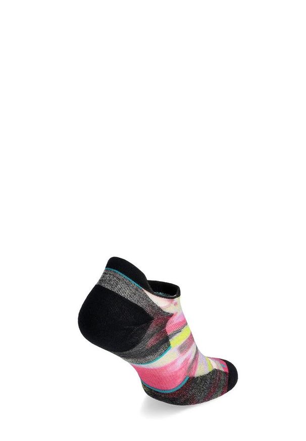 Skarpety merino damskie Smartwool Run Targeted Cushion Brushed Print Low Ankle. Kolor: różowy. Wzór: nadruk. Sport: bieganie