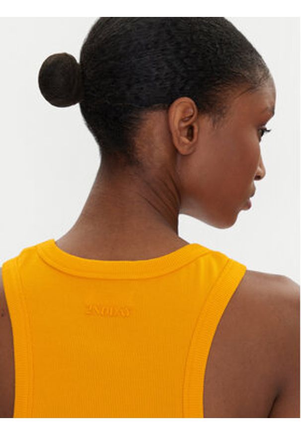 2NDDAY Top Purity 2252237387 Pomarańczowy Slim Fit. Kolor: pomarańczowy. Materiał: bawełna