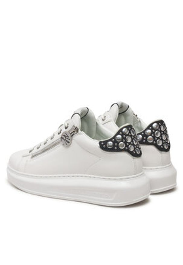 Karl Lagerfeld - KARL LAGERFELD Sneakersy Kapri KL62527F Biały. Kolor: biały. Materiał: skóra