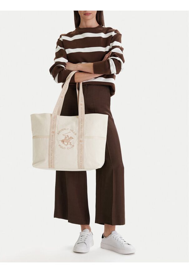 Beverly Hills Polo Club Torebka CWBEO-BHPC-L-018-09 Beżowy. Kolor: beżowy