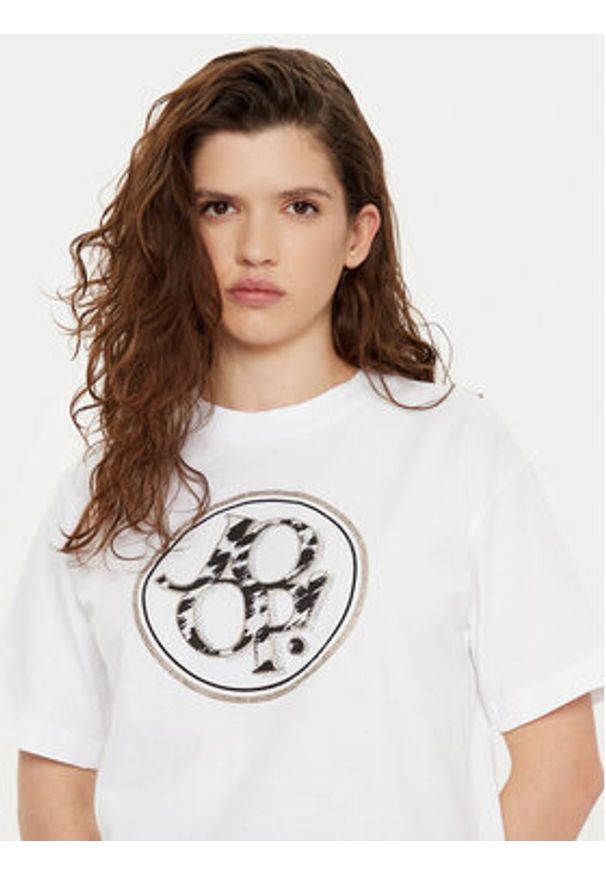 JOOP! T-Shirt 30034669 Biały Regular Fit. Kolor: biały. Materiał: bawełna