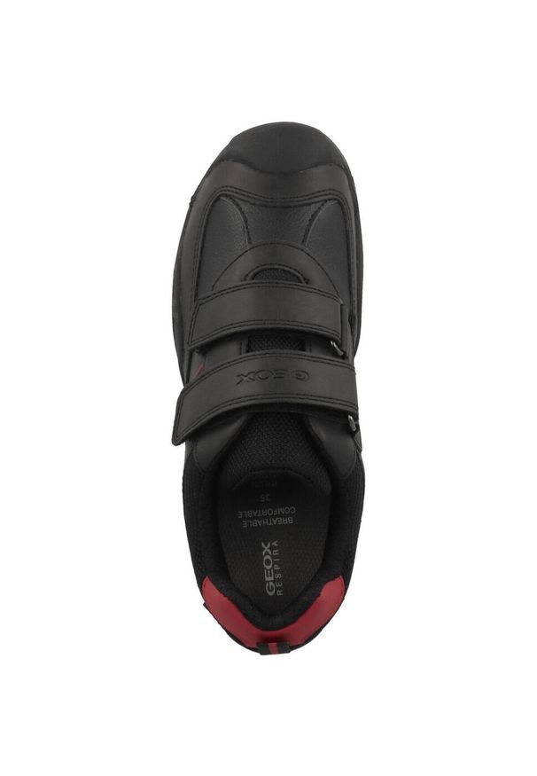 Buty juniorskie Geox New Savage. Kolor: czerwony, wielokolorowy, czarny. Materiał: tkanina, syntetyk