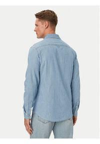 Guess Koszula 183286 Niebieski Classic Fit. Kolor: niebieski. Materiał: bawełna #4