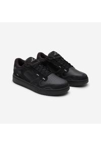Decathlon - Sneakersy męskie CJ80 zamszowe. Kolor: czarny, szary, wielokolorowy. Materiał: zamsz. Szerokość cholewki: normalna
