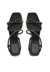 Max Mara Sandały Crystalsandal 2424526411600 Czarny. Kolor: czarny. Materiał: materiał #3