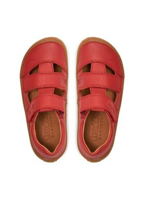 Froddo Sandały Barefoot Sandal G3150266-5 D Czerwony. Kolor: czerwony. Materiał: skóra