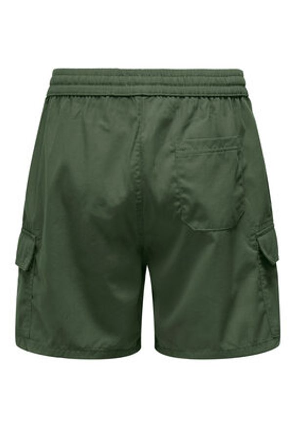Only & Sons Szorty sportowe Kal 22034462 Zielony Slim Fit. Kolor: zielony. Materiał: bawełna. Styl: sportowy