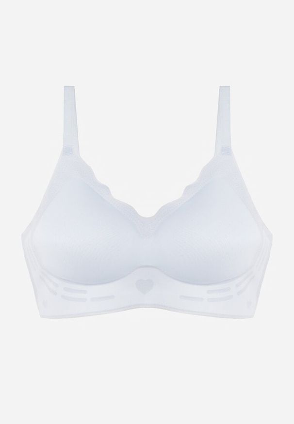 Renee - Niebieski Bezszwowy Biustonosz z Usztywnieniem Bez Fiszbin Zeritha. Kolor: niebieski. Materiał: tkanina