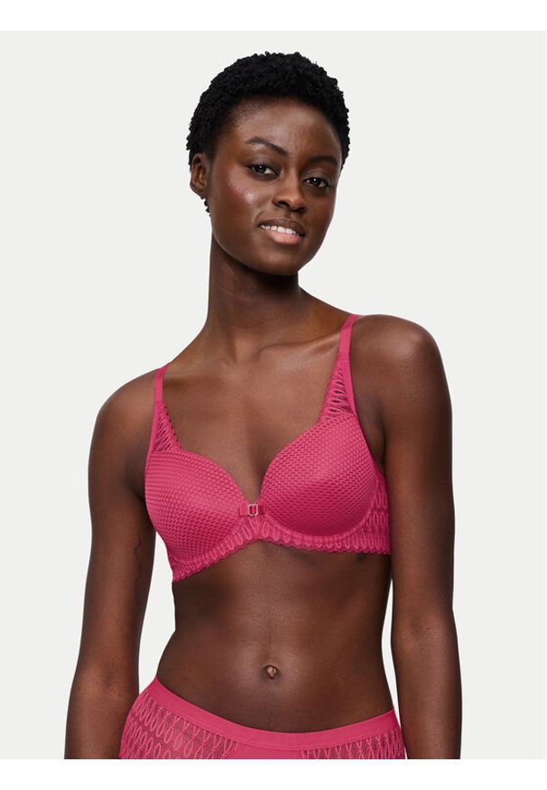 Triumph Biustonosz z fiszbiną Aura Spotlight 10216459 Różowy. Kolor: różowy. Materiał: syntetyk