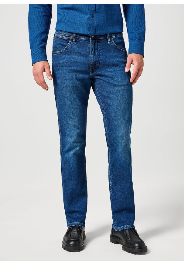 Wrangler - WRANGLER MĘSKIE SPODNIE JEANSOWE GREENSBORO DARK TRAILS 112358221 W15Q008815