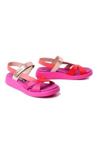 Wonders - WONDERS C-6552 fucsia, sandały damskie. Zapięcie: rzepy. Kolor: różowy #1