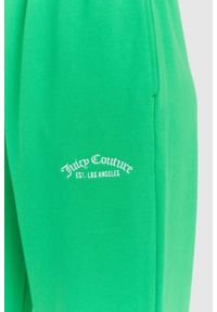 Juicy Couture - JUICY COUTURE Zielone spodnie damskie wendy recycled z haftowanym logo, Rozmiar XS. Kolor: zielony. Materiał: dresówka. Wzór: haft #4